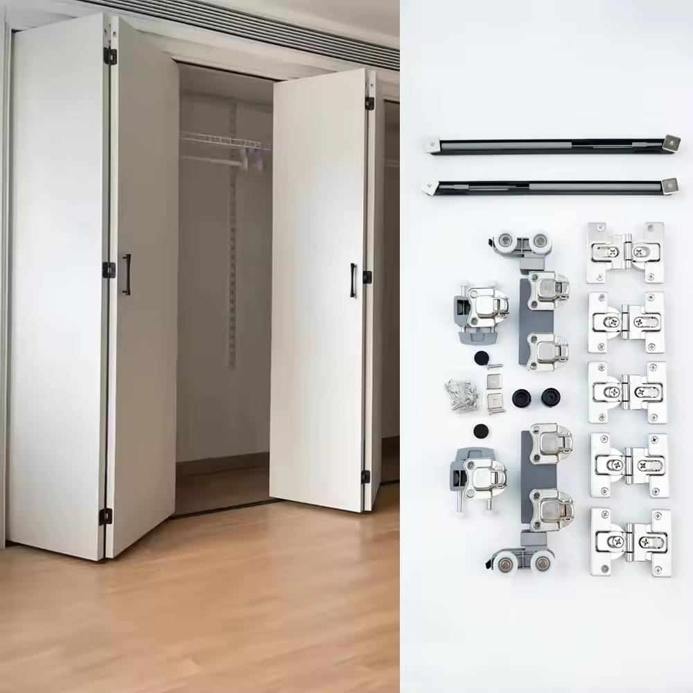 Modern-4-Door-Free-Sliding-Zinc-Alloy-Bifold-Door-Hardware-with-Track-Bi-fold-Wardrobe-Door-Hardware-Smoothly-and-Quietly